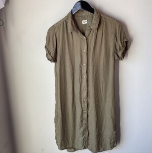 Bridge & Burn Sofia Button Front Shirt Dress